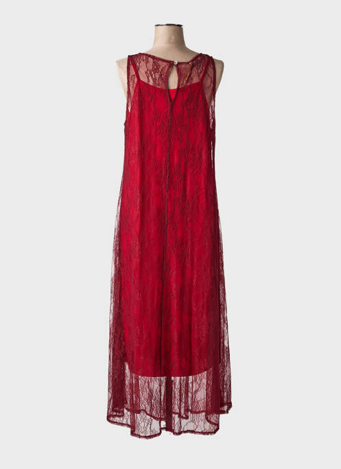 Robe longue sans manche sans manche rouge ALTAMIRA femme