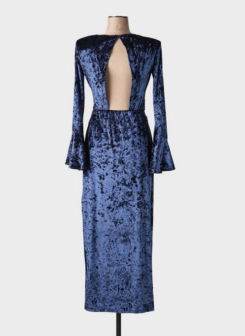 Robe longue manches longues manches longues bleu ANGELA DAVIS femme