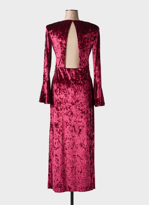 Robe longue manches longues manches longues rouge ANGELA DAVIS femme