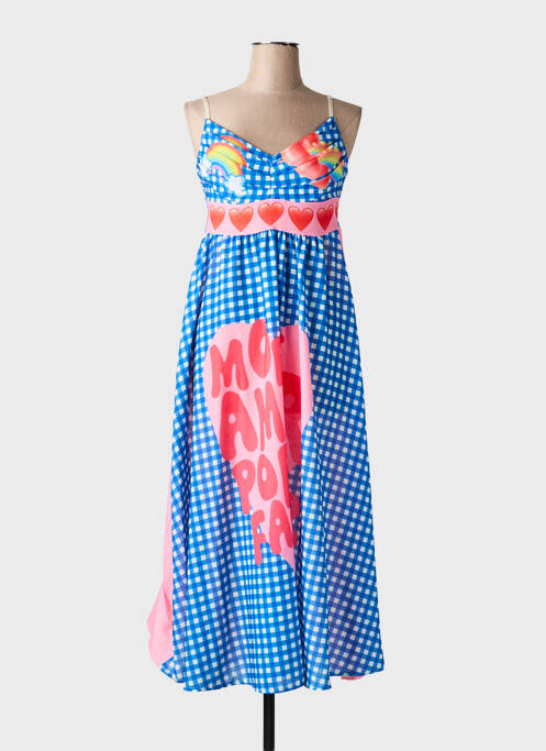 Robe mi-longue manches 3/4 manches 3/4 bleu CIVICO 1 femme