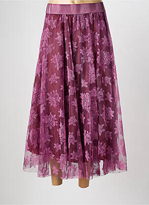 Jupe longue doublure violet ALTAMIRA femme