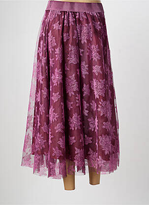 Jupe longue doublure violet ALTAMIRA femme