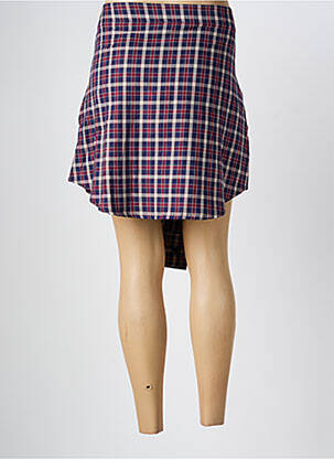 Jupe courte coupe droite rouge LUMINA femme
