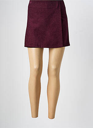 Jupe short taille haute rouge CIVICO 1 femme
