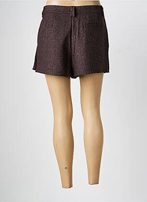Jupe short coupe droite marron CIVICO 1 femme