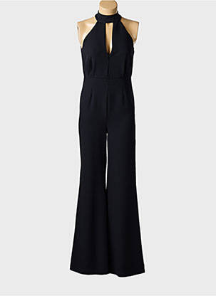 Combi-pantalon tissage crêpe sans manche noir ANGELA DAVIS femme