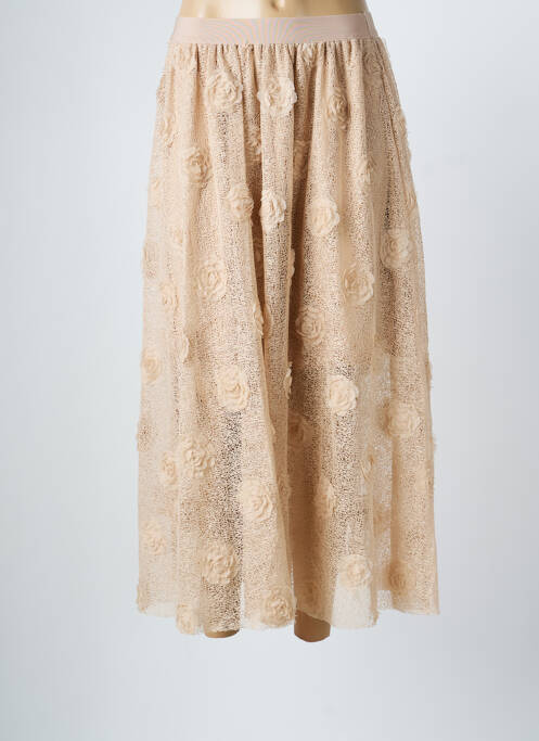 Jupe longue doublure beige ALTAMIRA femme