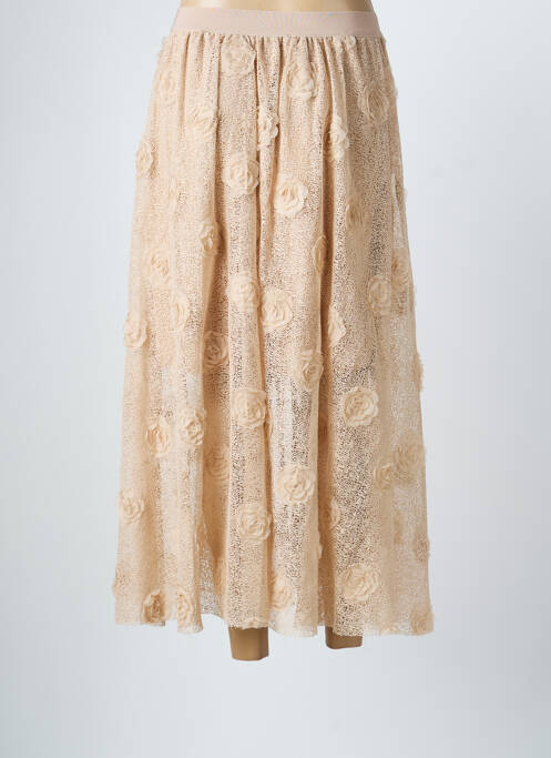 Jupe longue doublure beige ALTAMIRA femme