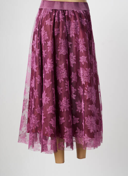 Jupe longue doublure violet ALTAMIRA femme