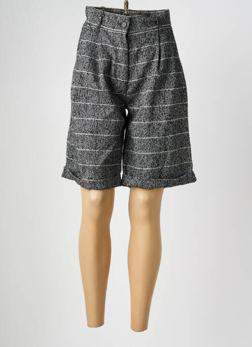 Bermuda taille haute taille haute noir CIVICO 1 femme
