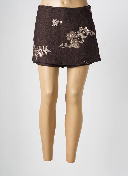 Jupe short taille normale marron CIVICO 1 femme
