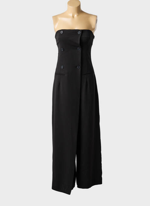 Combi-pantalon coupe cintrée sans manche noir LUMINA femme