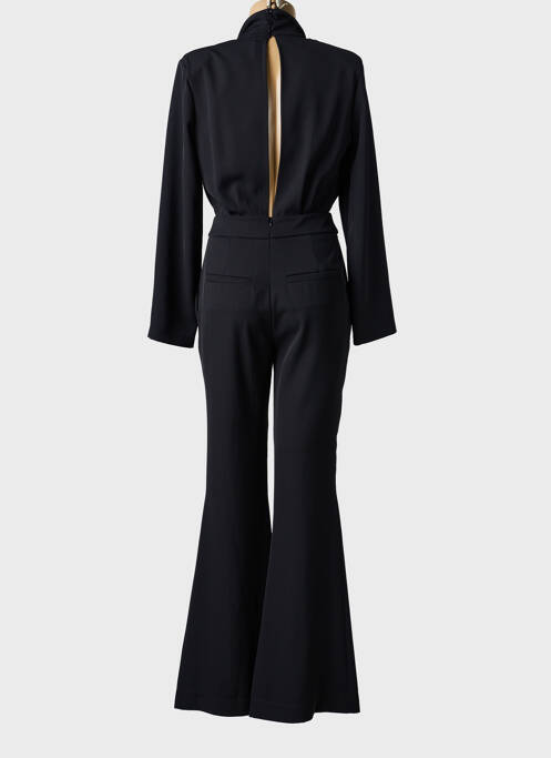 Combi-pantalon tissage crêpe manches longues noir ANGELA DAVIS femme