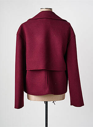Manteau court poches sans capuche violet LUMINA femme