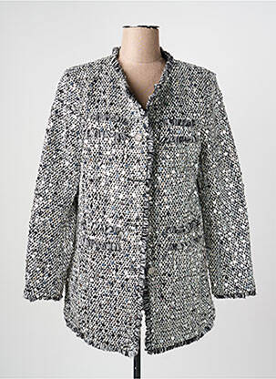 Veste casual col rond blanc CIVICO 1 femme