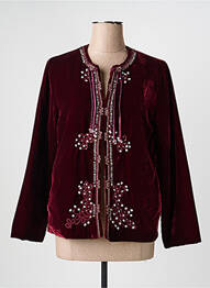 Veste casual col rond rouge CIVICO 1 femme