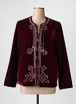 Veste casual col rond rouge CIVICO 1 femme
