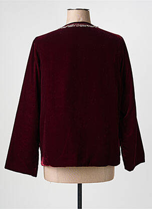 Veste casual col rond rouge CIVICO 1 femme