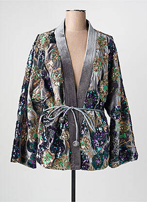 Veste casual coupe cintrée gris DE ROYAL femme