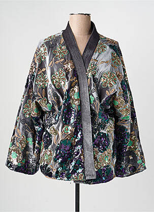 Veste casual coupe cintrée gris DE ROYAL femme