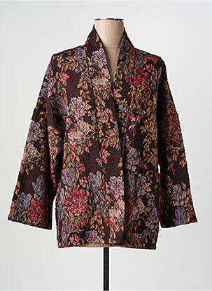 Veste casual coupe droite marron CIVICO 1 femme