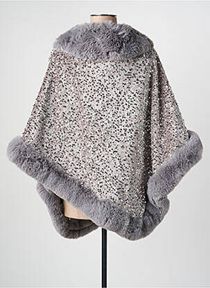 Poncho gris MARTA EN BRAZIL femme