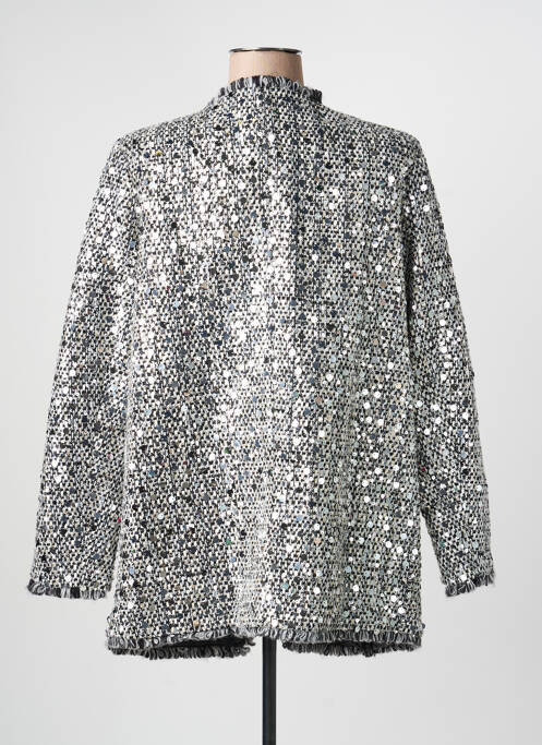 Veste casual col rond blanc CIVICO 1 femme