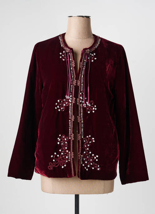 Veste casual col rond rouge CIVICO 1 femme
