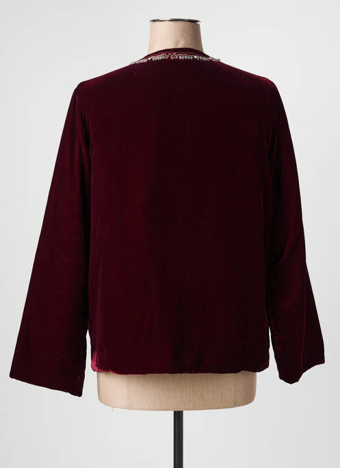 Veste casual col rond rouge CIVICO 1 femme