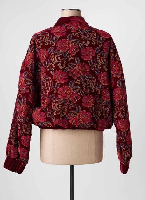 Veste casual col rond rouge ANGELA DAVIS femme