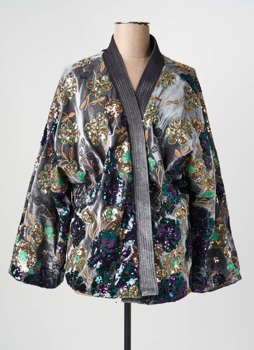 Veste casual coupe cintrée gris DE ROYAL femme