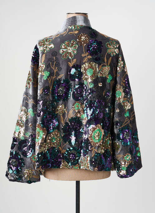 Veste casual coupe cintrée gris DE ROYAL femme