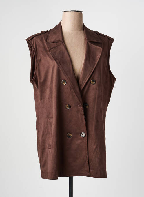 Blazer poches marron CIVICO 1 femme