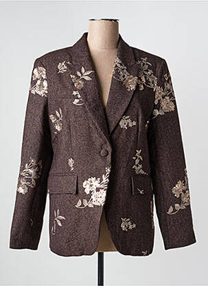 Blazer poches marron CIVICO 1 femme
