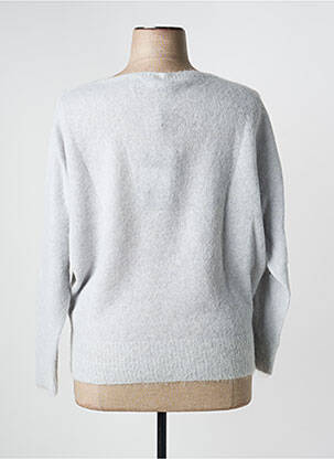 Pull stretch manches longues gris VOLPATO femme