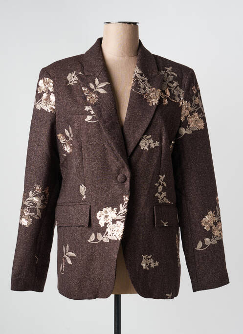 Blazer poches marron CIVICO 1 femme