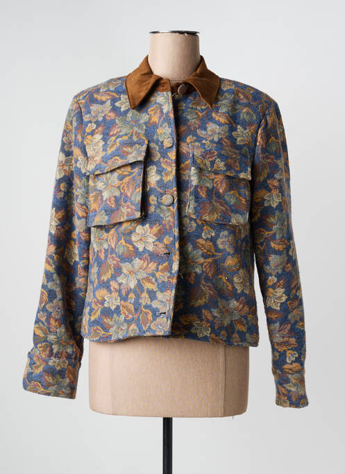 Veste casual col chemisier bleu CIVICO 1 femme