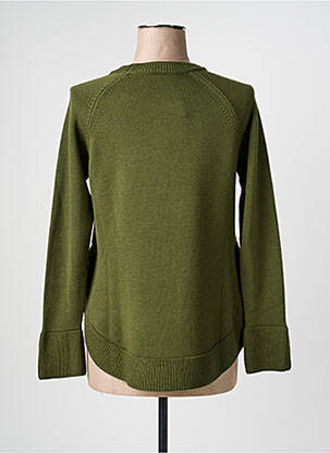 Pull coupe droite manches longues vert VOLPATO femme