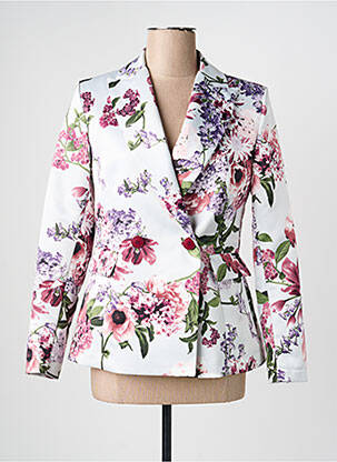 Blazer coupe cintrée blanc ANGELA DAVIS femme