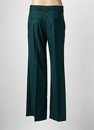 Pantalon large fermeture zippée sous rabat boutonné taille haute vert CIVICO 1 femme