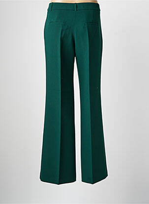 Pantalon flare taille à pinces taille haute vert ANGELA DAVIS femme