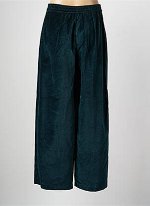 Pantalon large taille à pinces taille haute vert ANGELA DAVIS femme