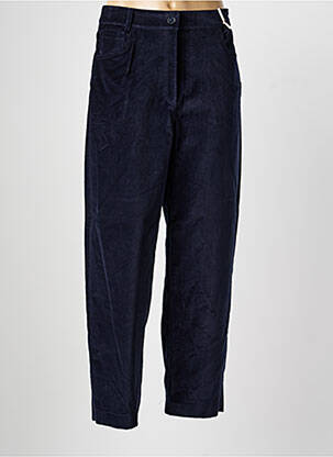 Pantalon droit stretch taille normale bleu ANGELA DAVIS femme