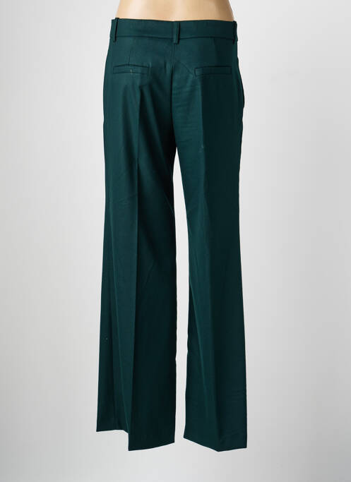 Pantalon large fermeture zippée sous rabat boutonné taille haute vert CIVICO 1 femme