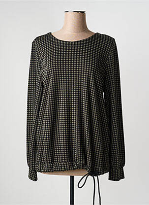 Blouse col rond manches longues vert BRANDTEX femme
