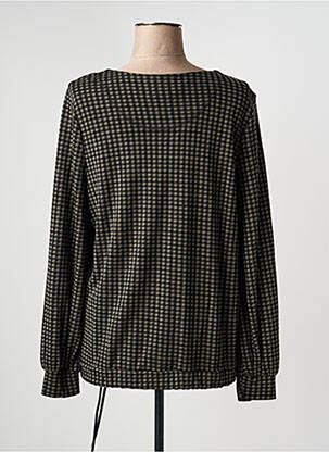 Blouse col rond manches longues vert BRANDTEX femme