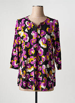 T-shirt manches 3/4 manches 3/4 violet CISO femme