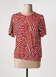 T-shirt stretch manches courtes rouge BRANDTEX femme