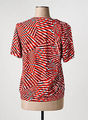 T-shirt stretch manches courtes rouge BRANDTEX femme