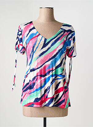 T-shirt imprimé fantaisie manches courtes rose VIE NOCTURNE femme